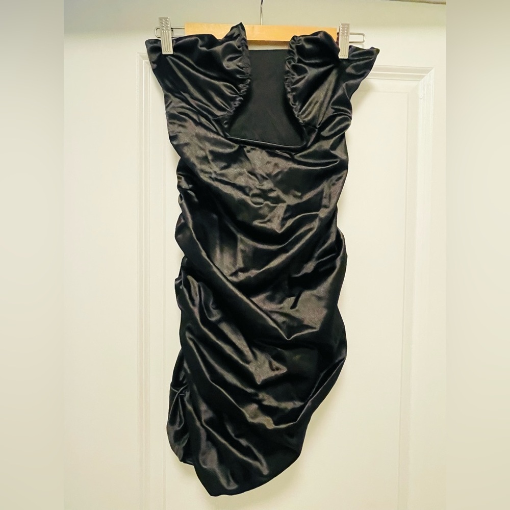 Black shein bodycon mini dress